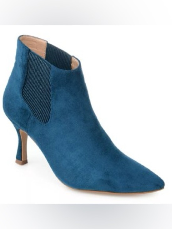 Journee Collection Shoes - Journee Collection Elitta Bootie Pointed Toe Blue Teal Women’s Size 7.5